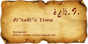 Ötvös Ilona névjegykártya